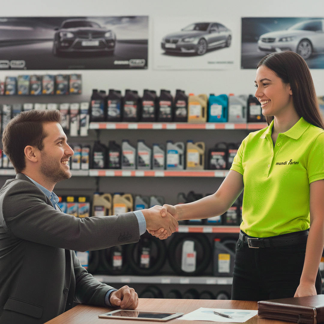 Representación visual de productos distribuidos por mundiPartes